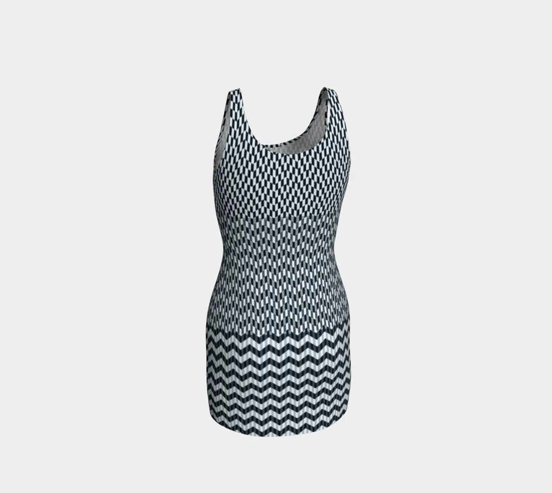 Eclectic Chevrons Bodycon Dress