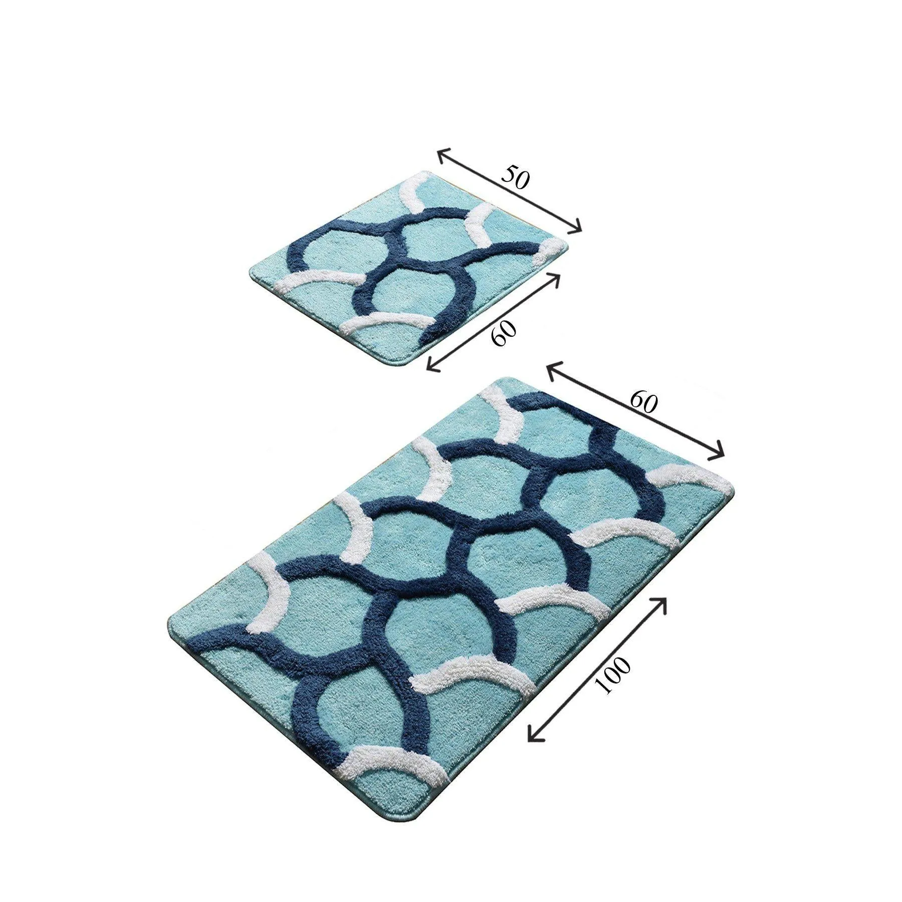 Elegant - Turquois  Bath Mat