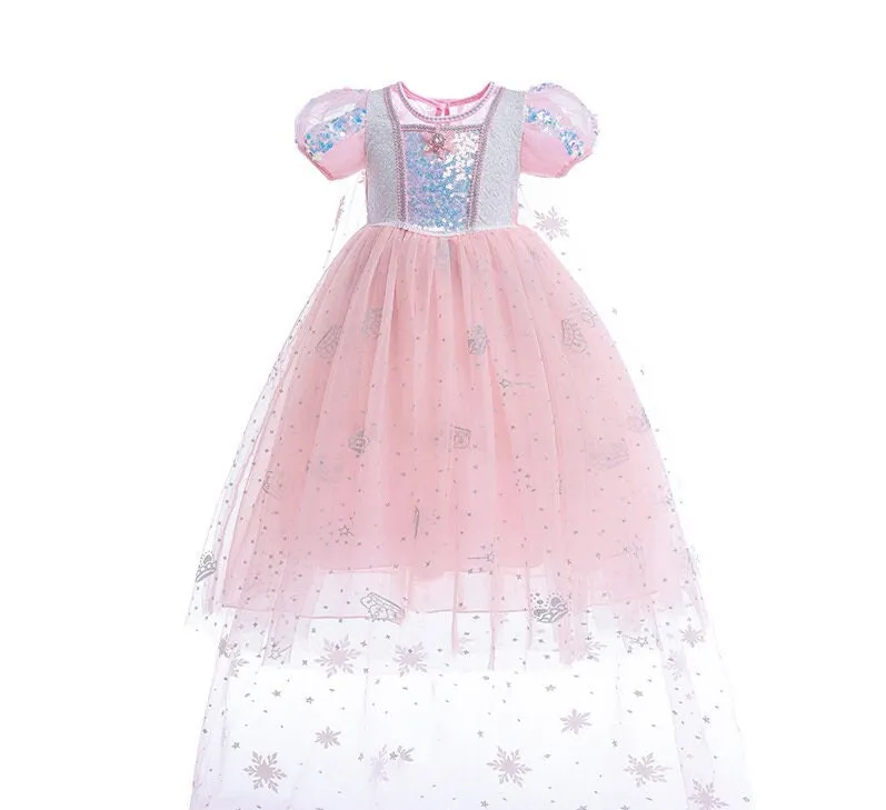 Elsa Frozen Inspired Cosplay Costume Dress