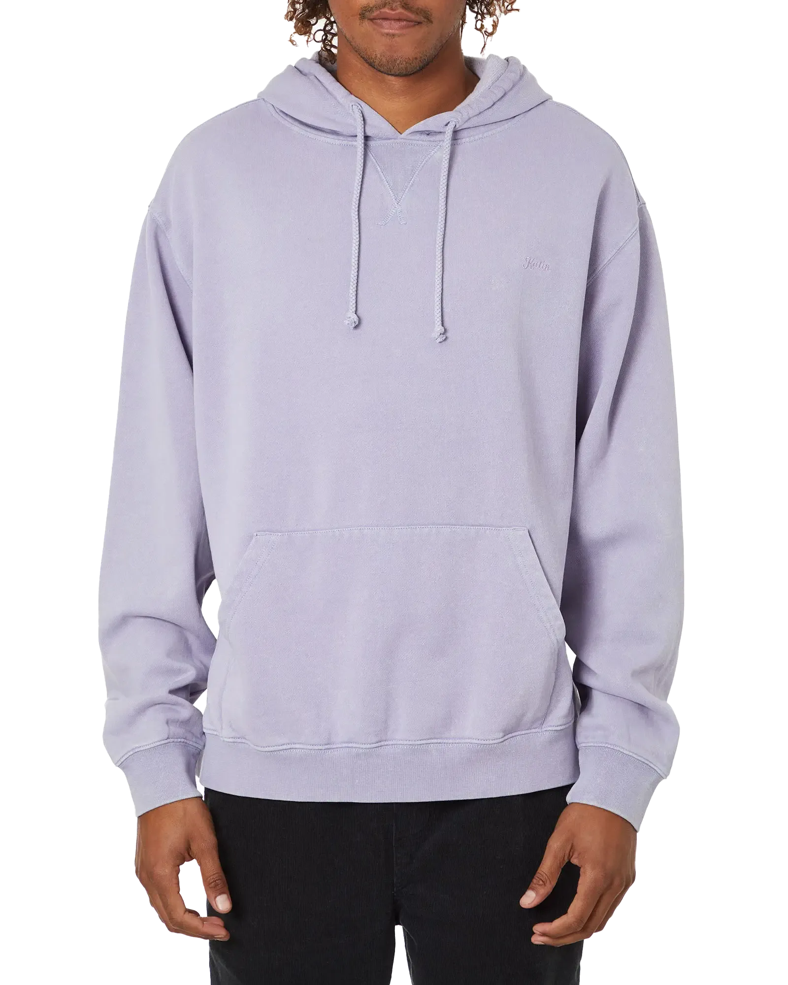 Embroidered Hoodie in Lavender