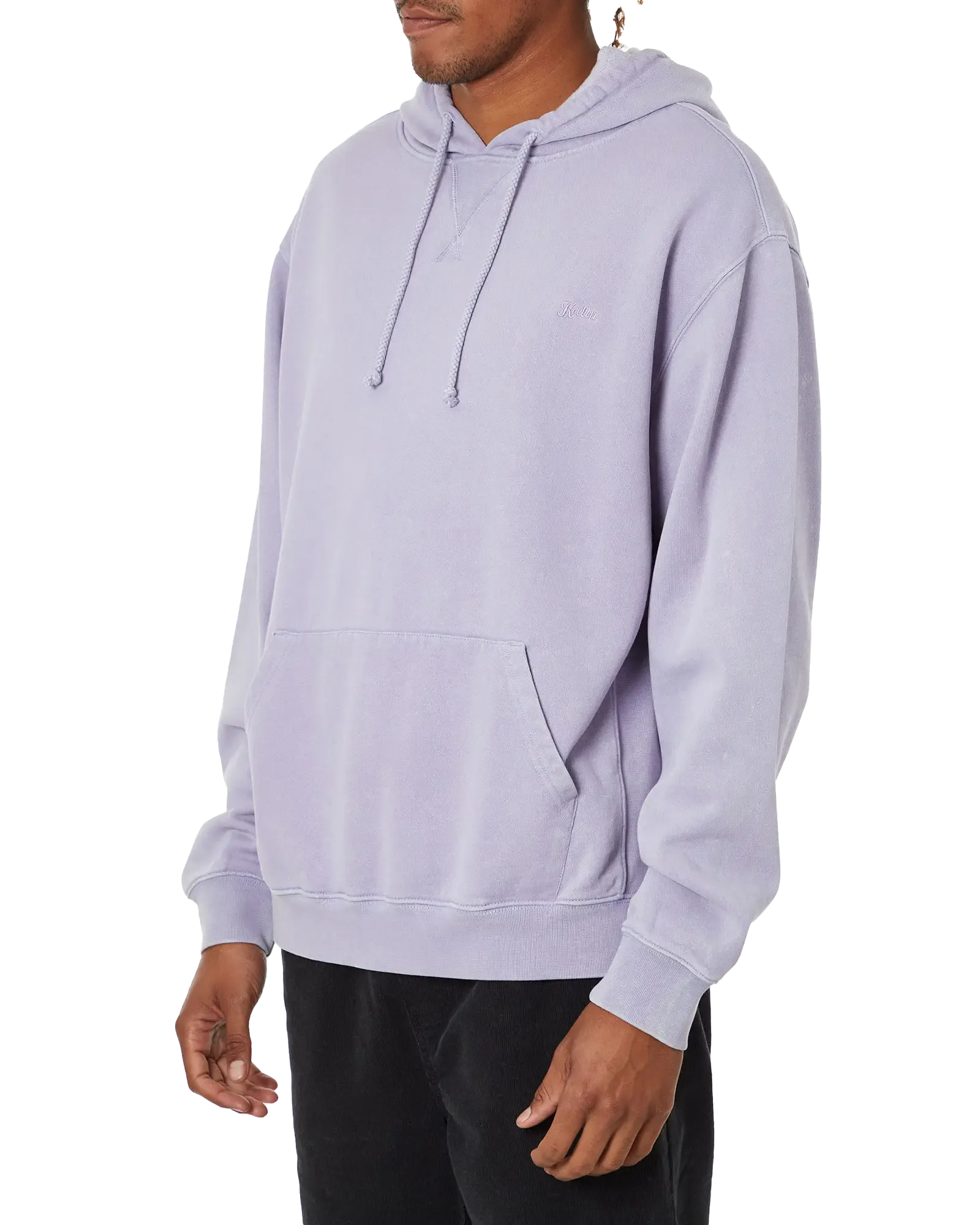 Embroidered Hoodie in Lavender