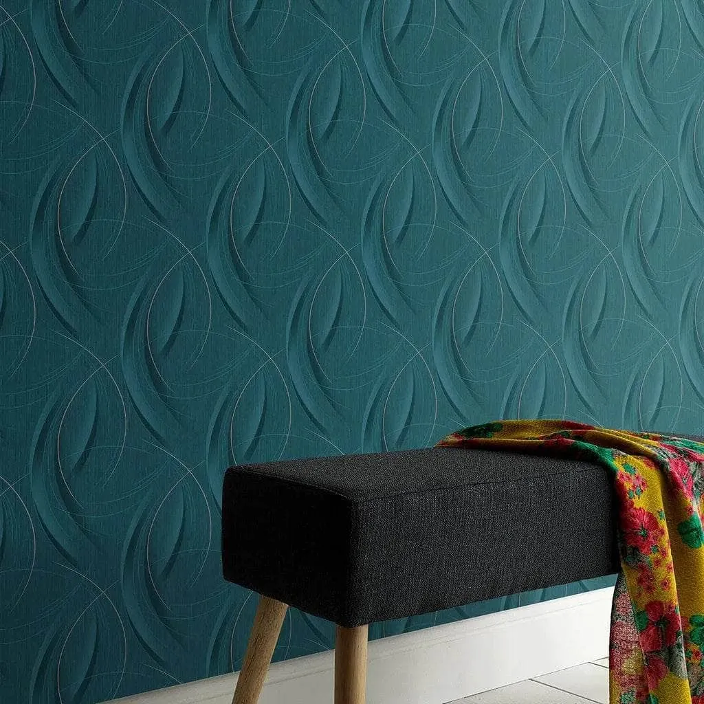 Erismann Fashion For Walls Teal Circles Wallpaper - 10218-19