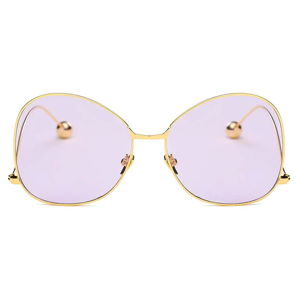 Eugene - Women's Trendy Oversized Pantone Lens Sunglasses