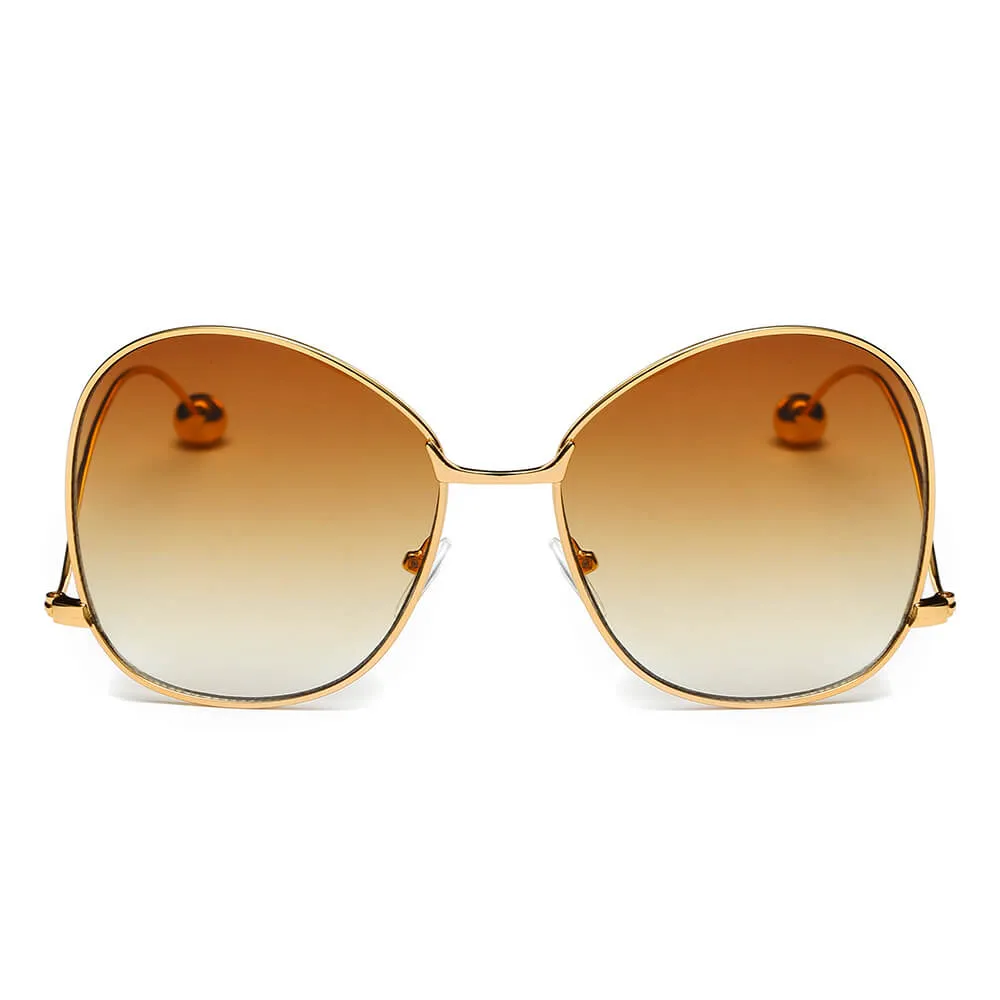 Eugene - Women's Trendy Oversized Pantone Lens Sunglasses