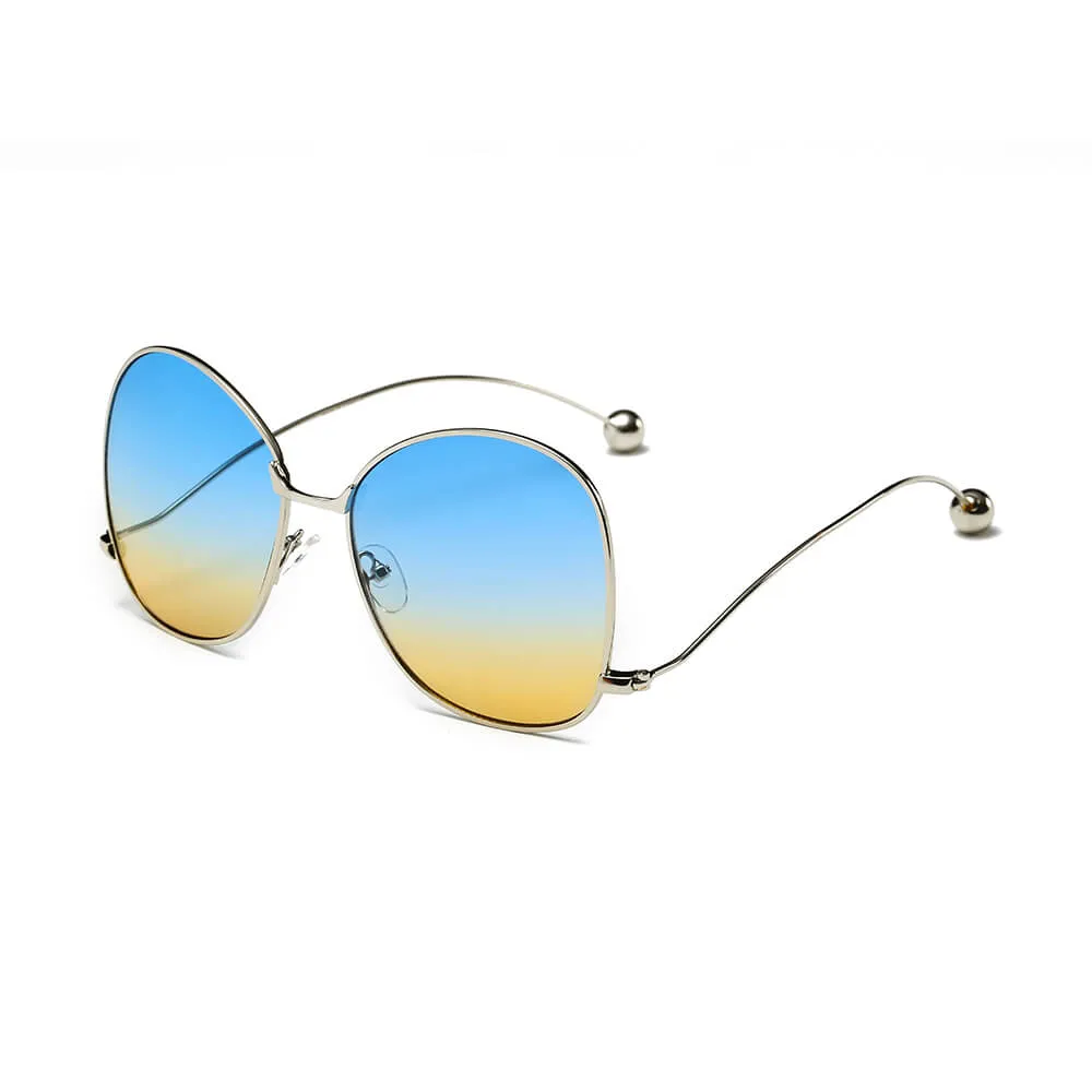 Eugene - Women's Trendy Oversized Pantone Lens Sunglasses