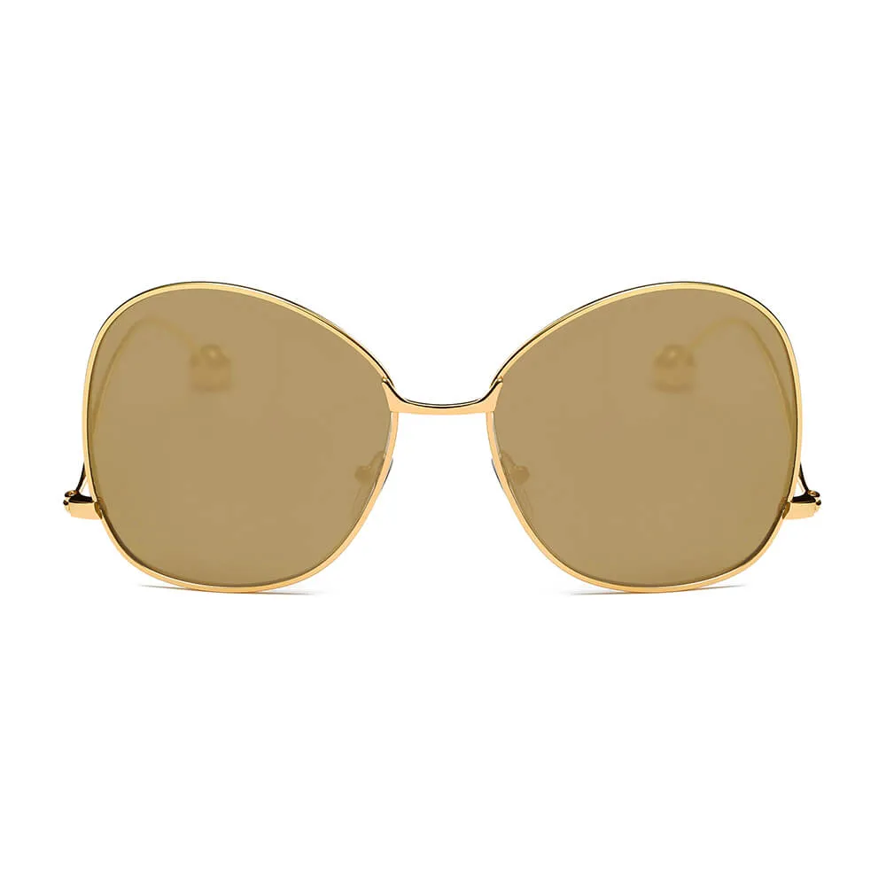 Eugene - Women's Trendy Oversized Pantone Lens Sunglasses