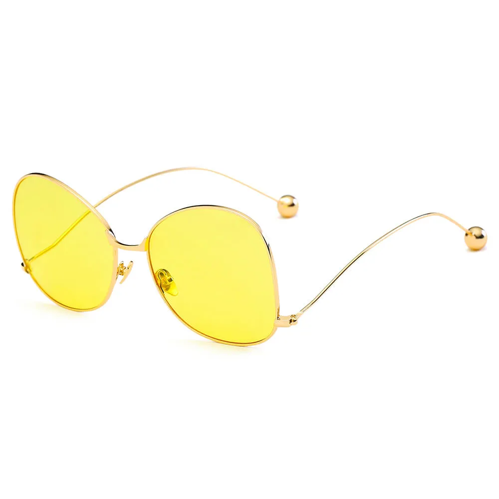 Eugene - Women's Trendy Oversized Pantone Lens Sunglasses