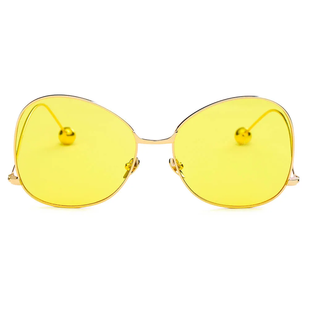 Eugene - Women's Trendy Oversized Pantone Lens Sunglasses