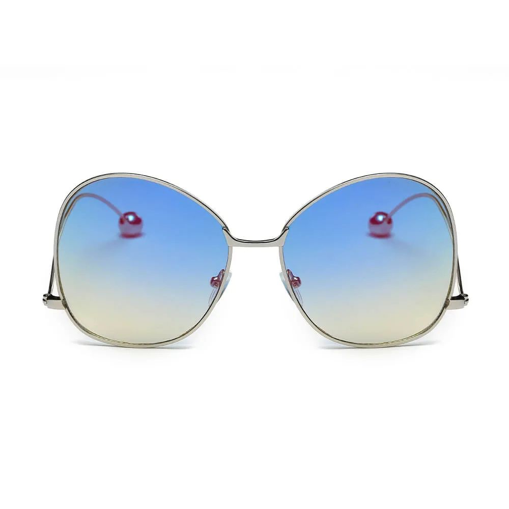 Eugene - Women's Trendy Oversized Pantone Lens Sunglasses