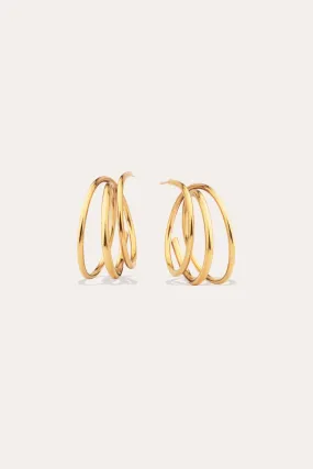 Flow II - Gold Vermeil Earrings