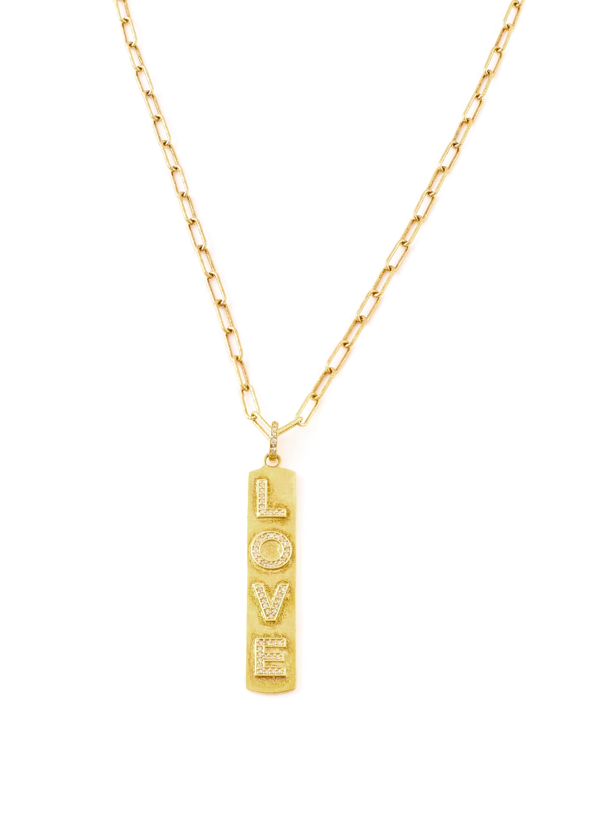 Gold Love Pendant Necklace