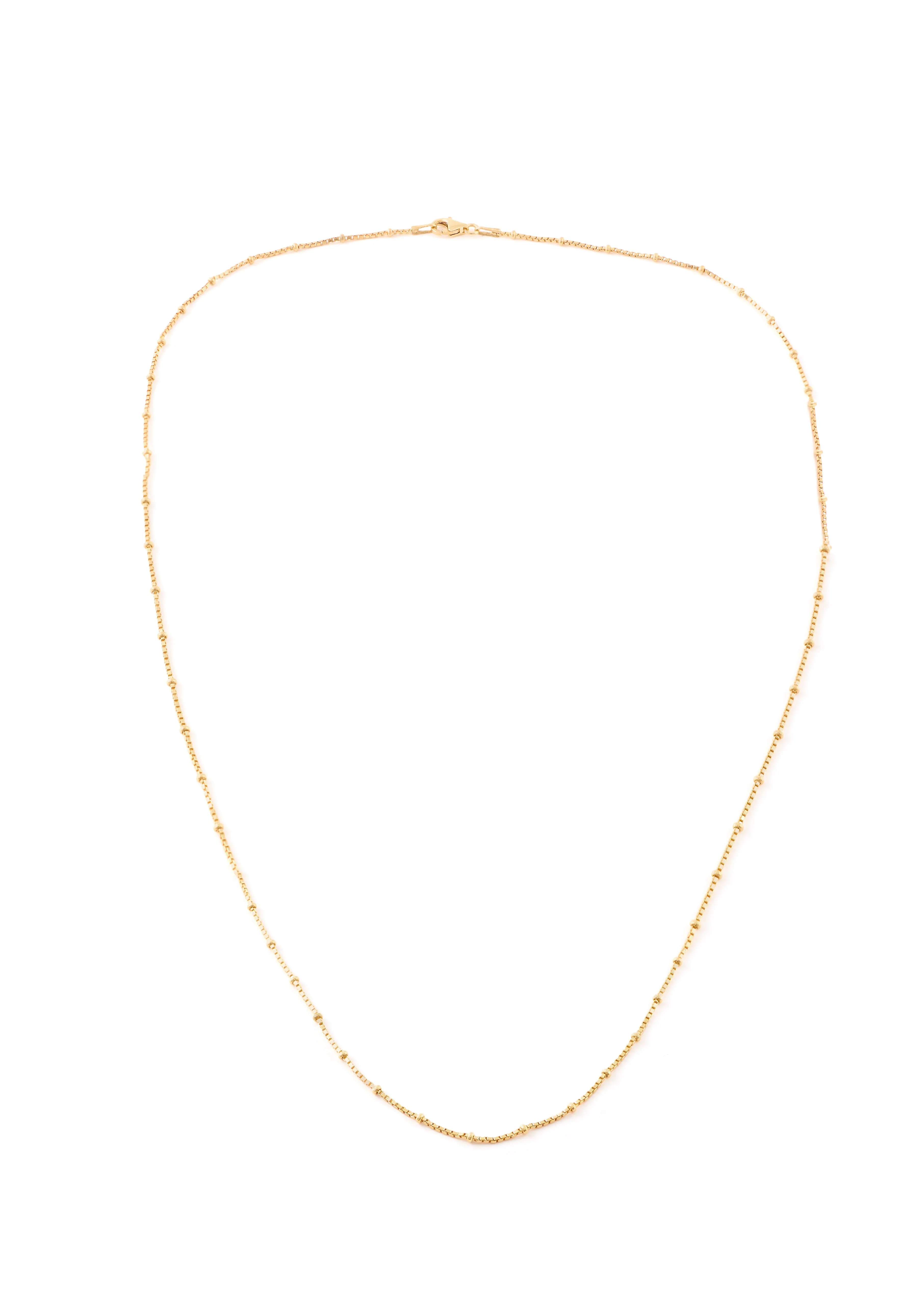 Gold Thin Ball Chain Necklace