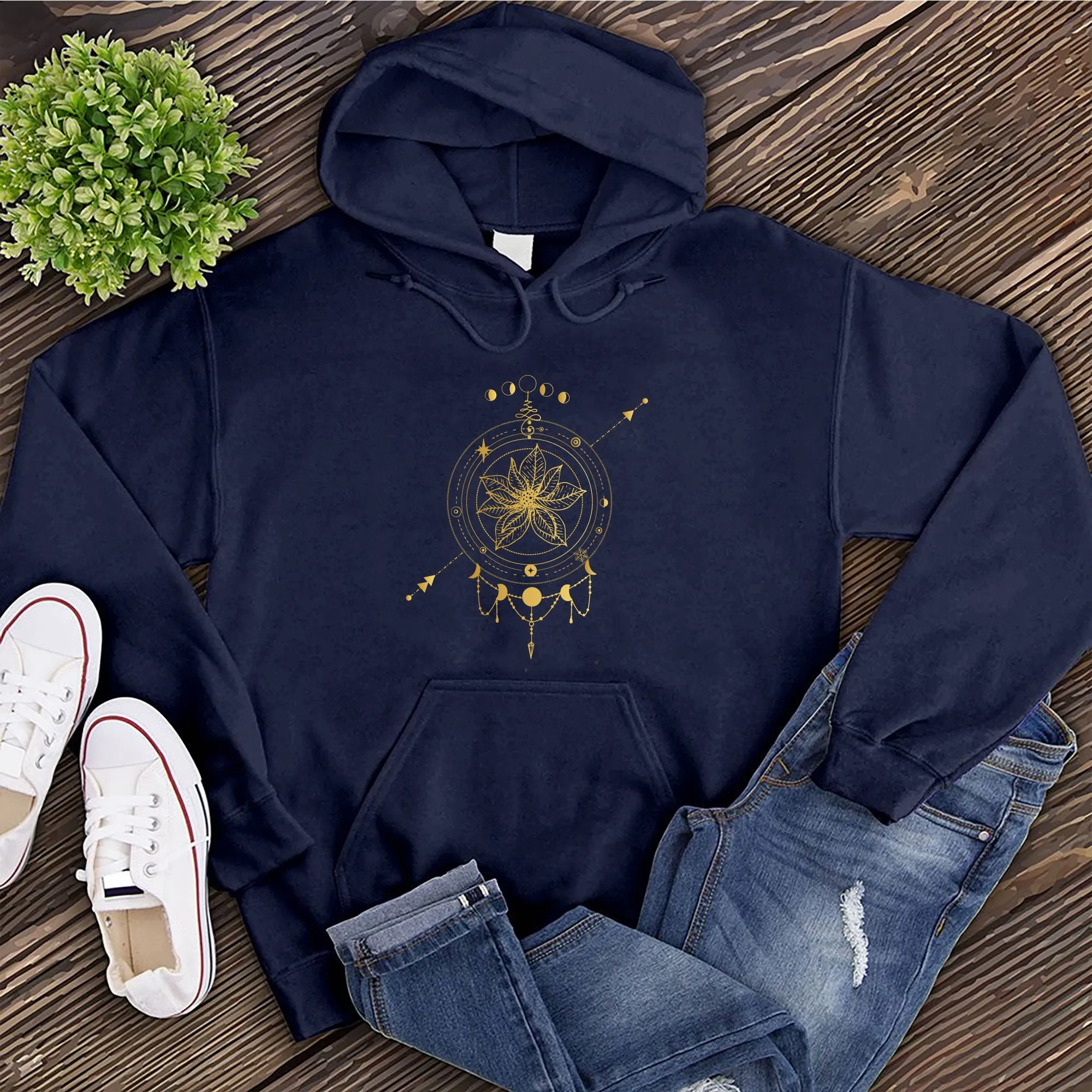 Golden Poinsettia Hoodie