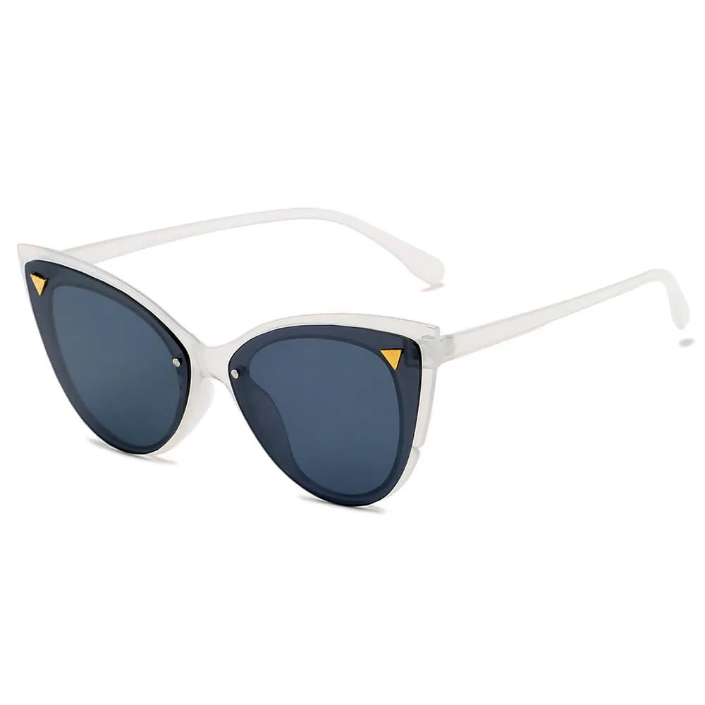 GRENOBLE | Women Retro Fashion Round Cat Eye Sunglasses