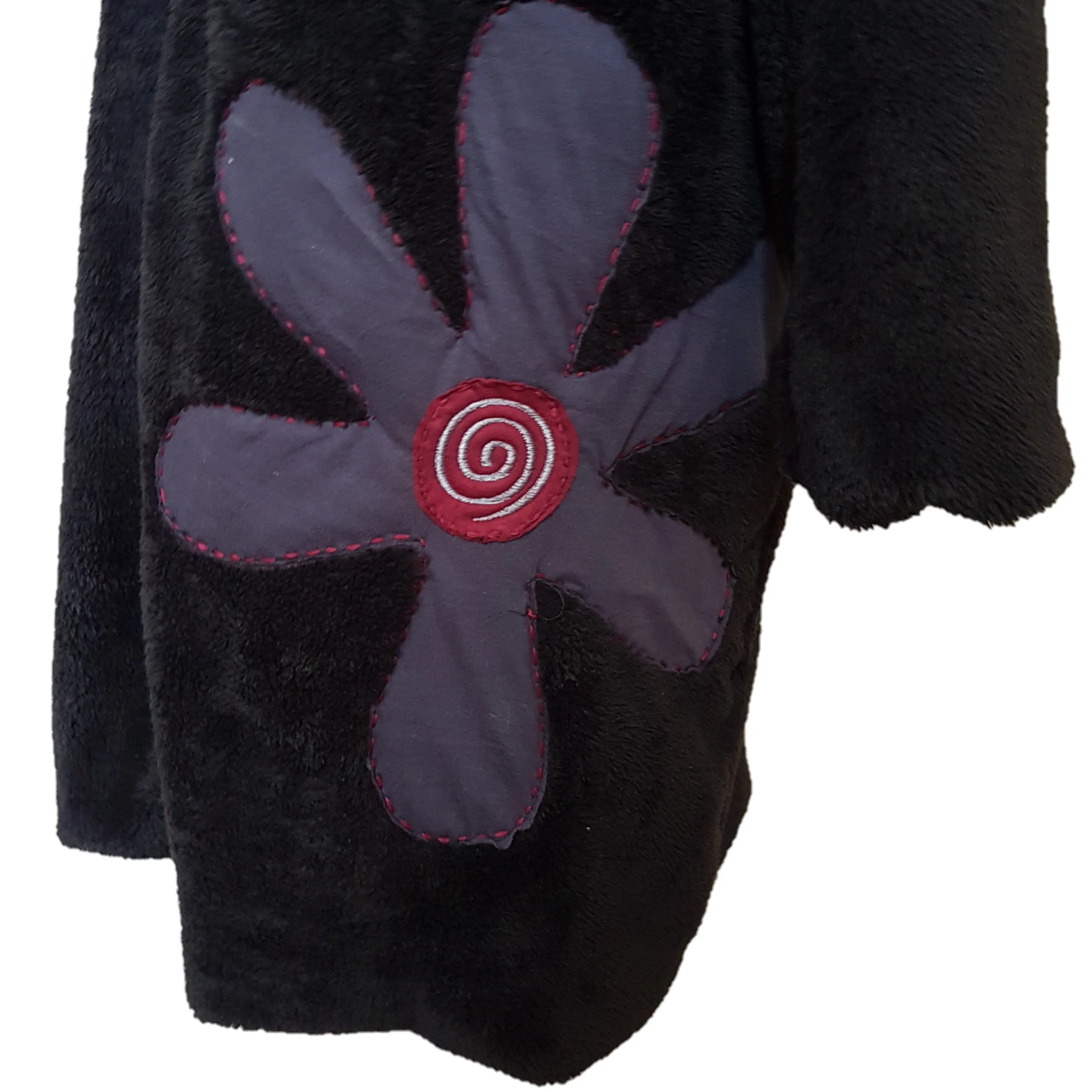 GRINGO FAIR TRADE Black Faux Fur Coat