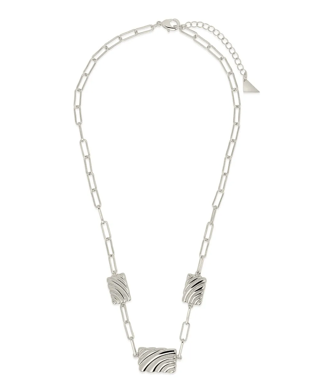 Haydée Triple Textured Charm Necklace