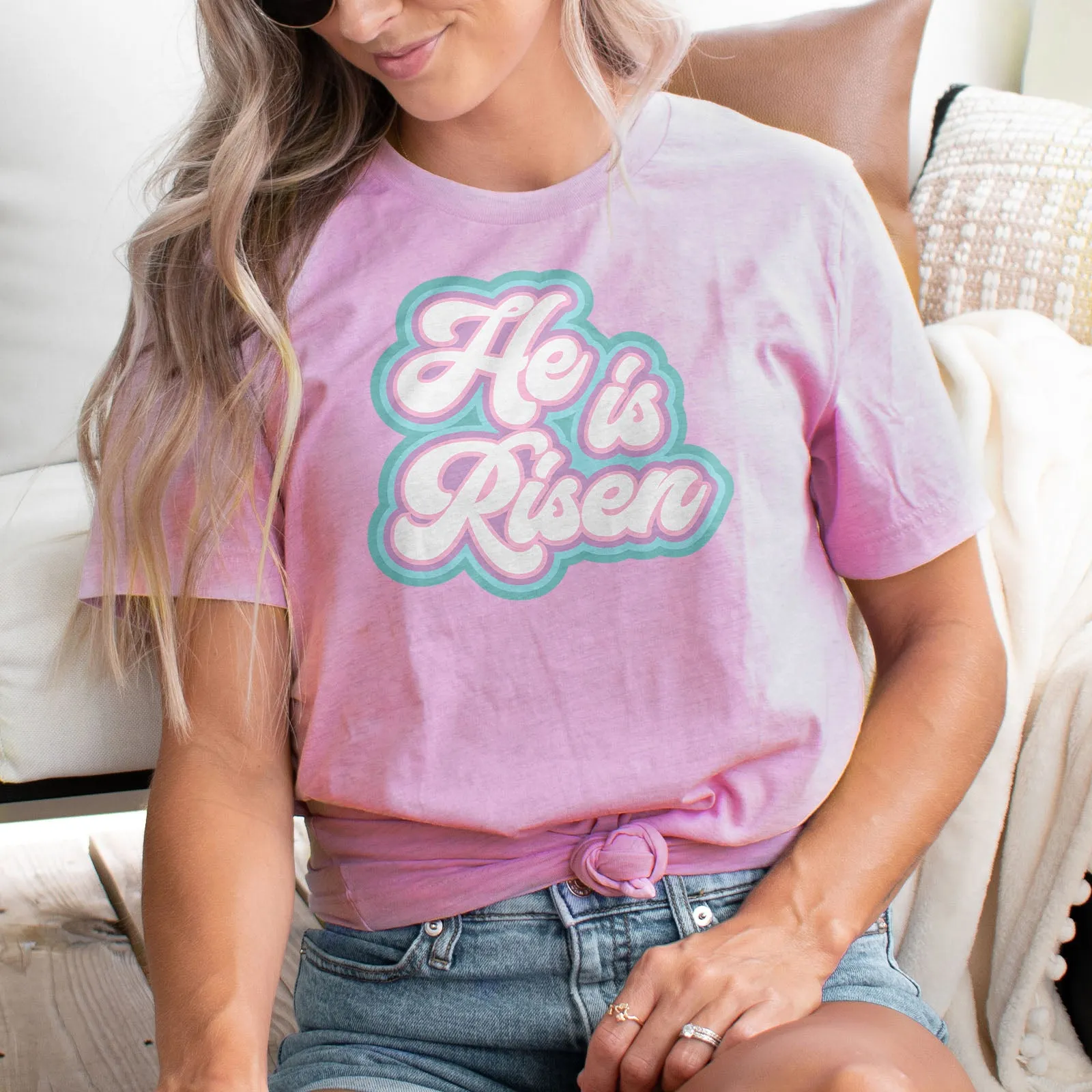 He is Risen Retro Tee