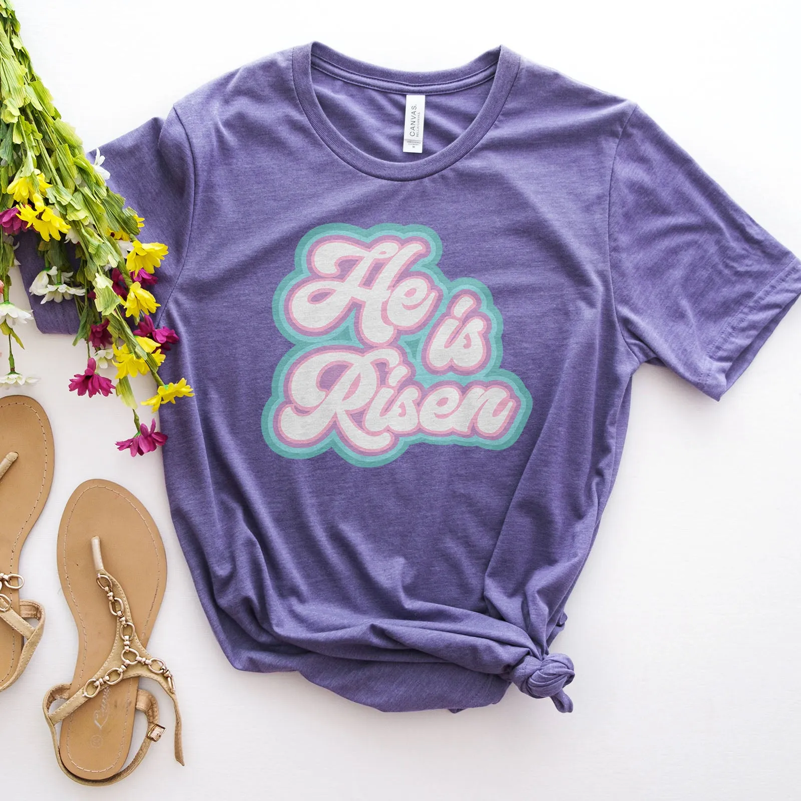 He is Risen Retro Tee