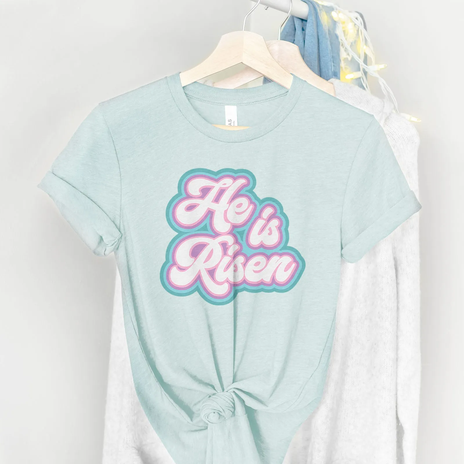 He is Risen Retro Tee