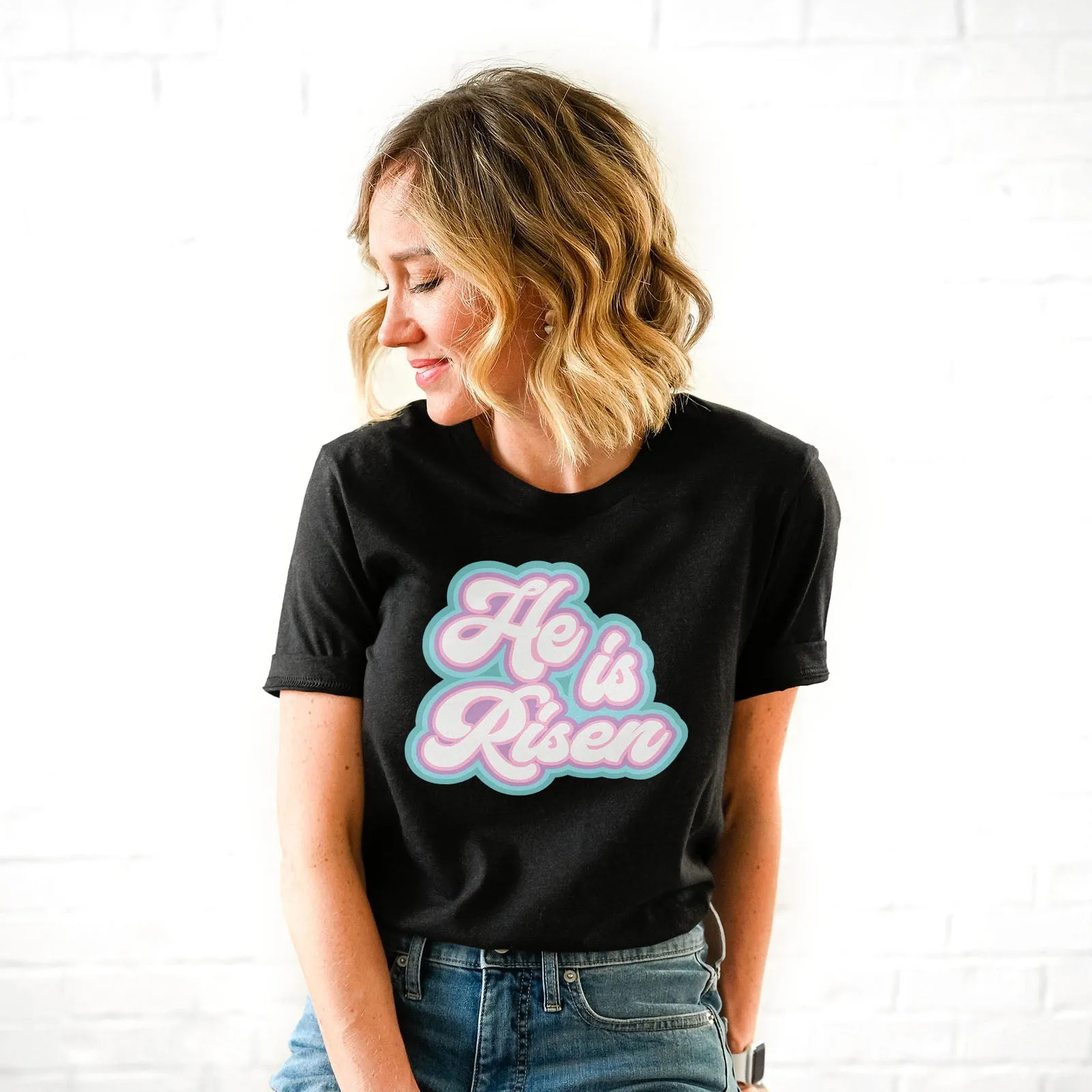 He is Risen Retro Tee