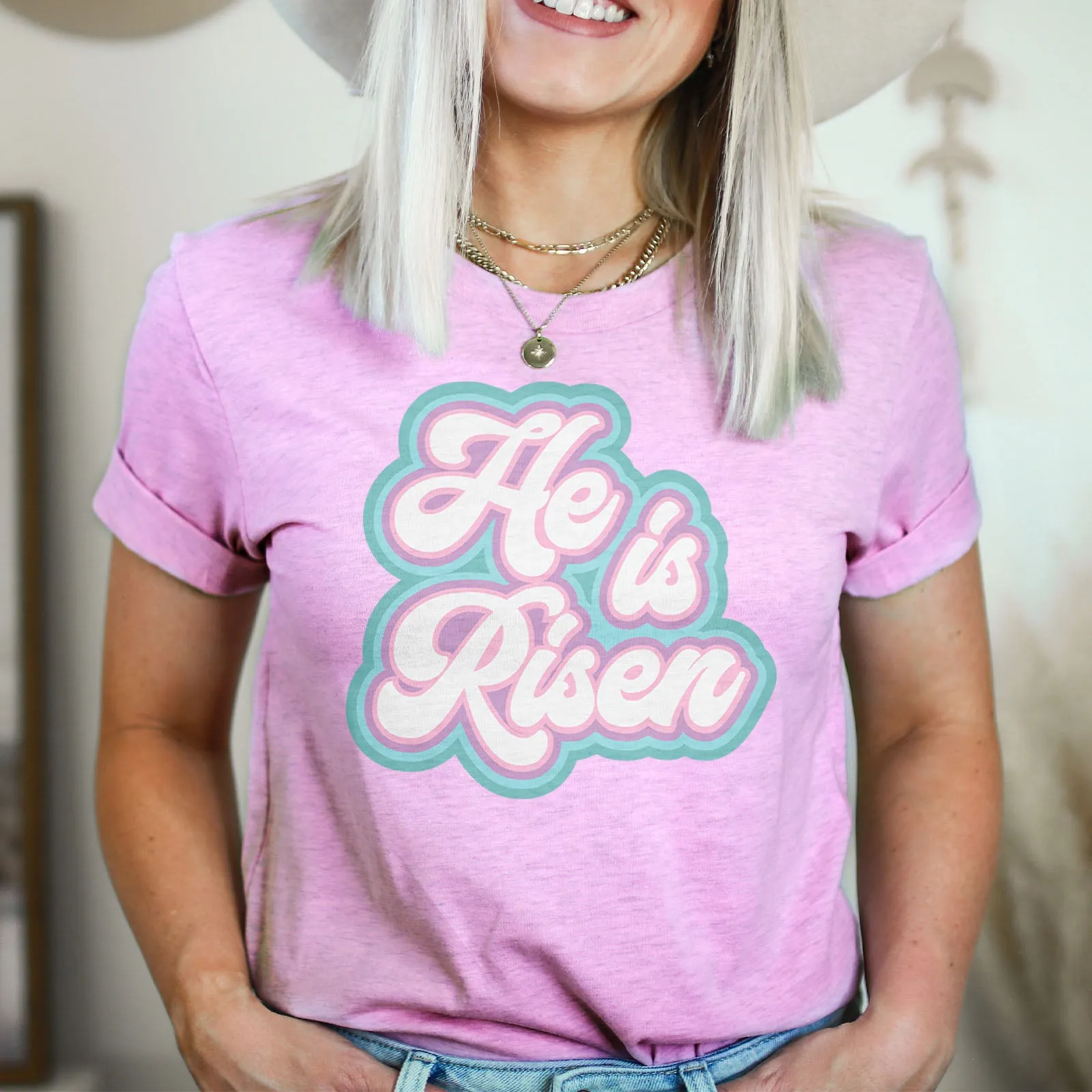 He is Risen Retro Tee