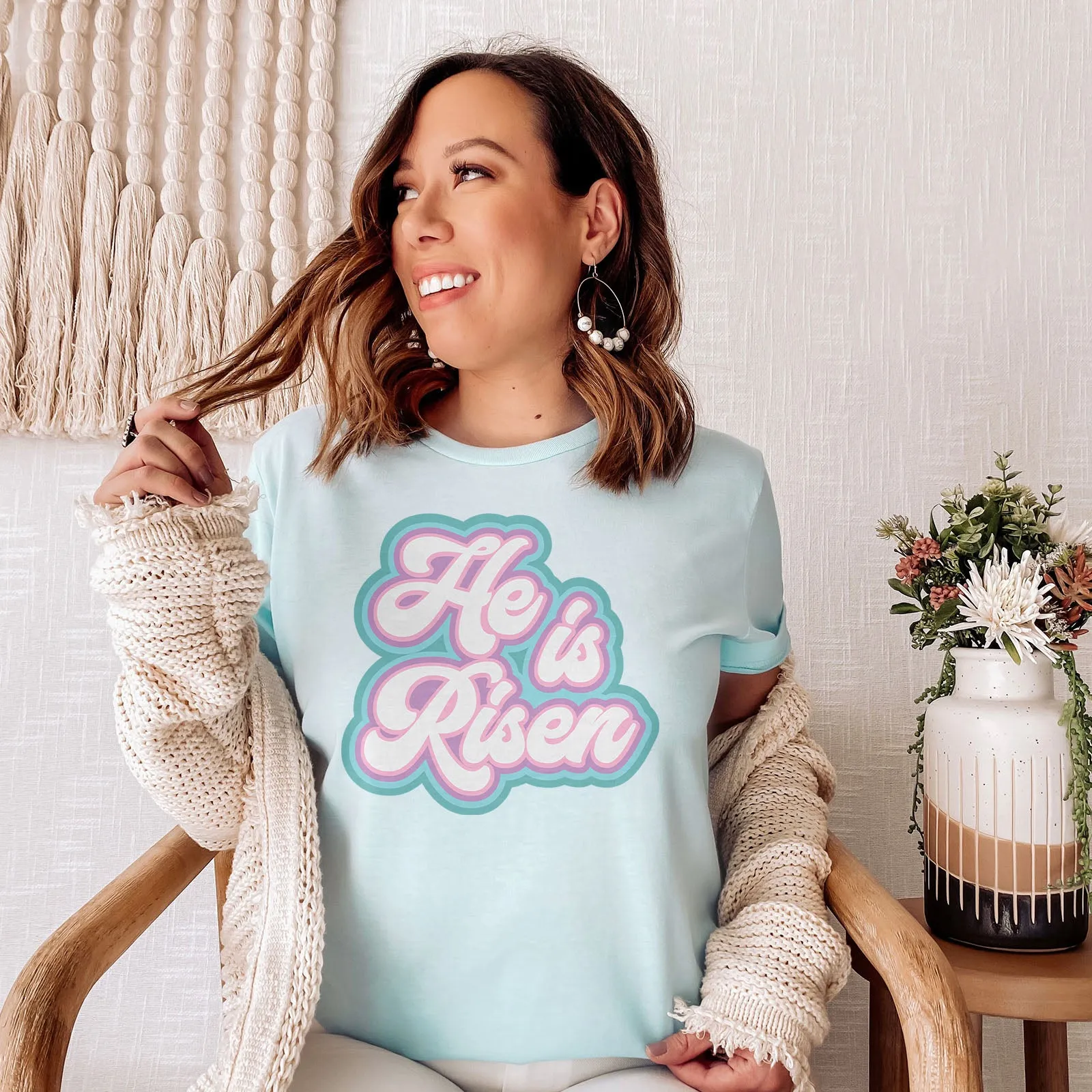 He is Risen Retro Tee