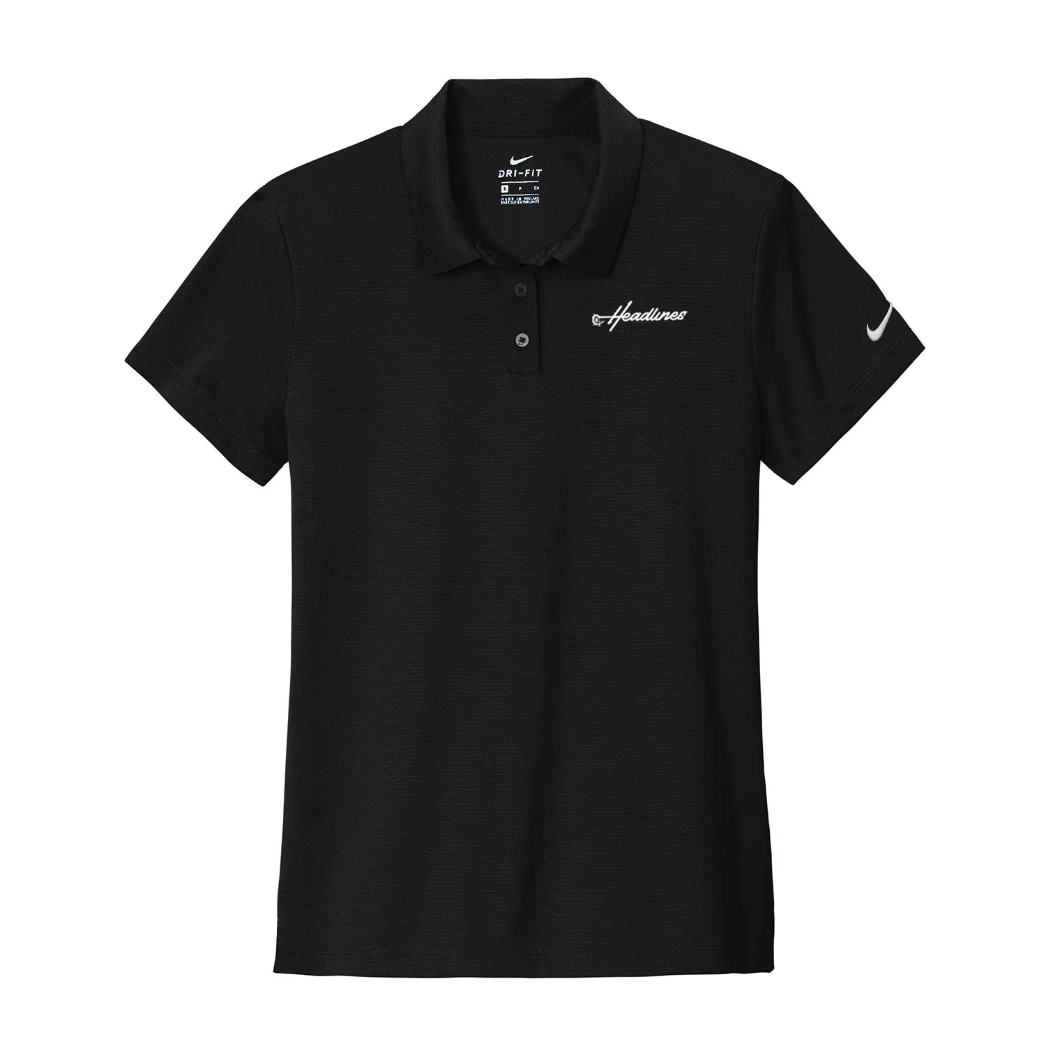 Headlines Lacrosse - Nike Ladies Dry Essential Solid Polo (Black)