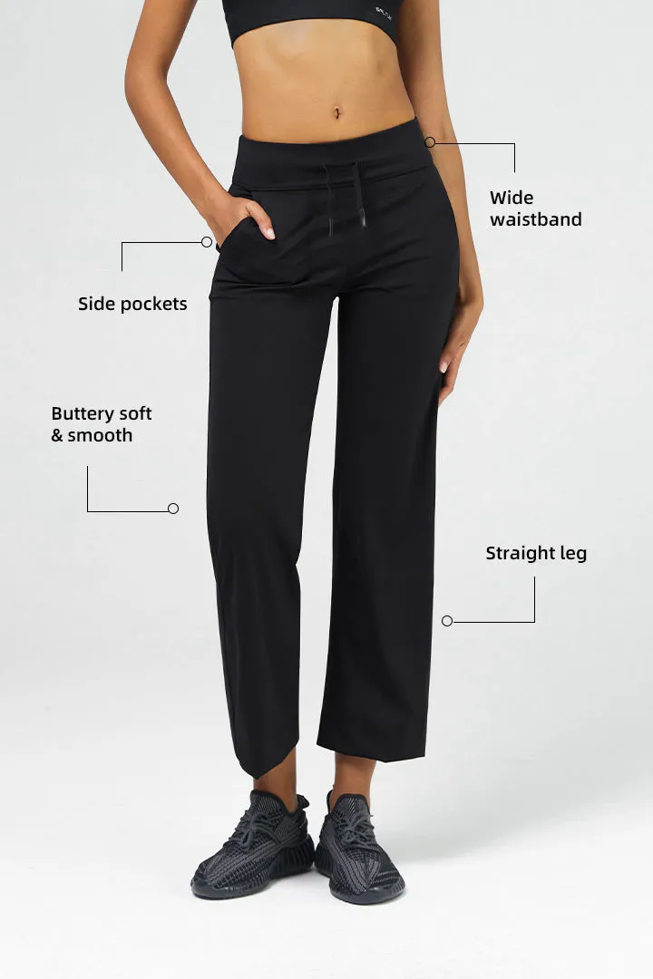 High-Waist Straight Leg Pant