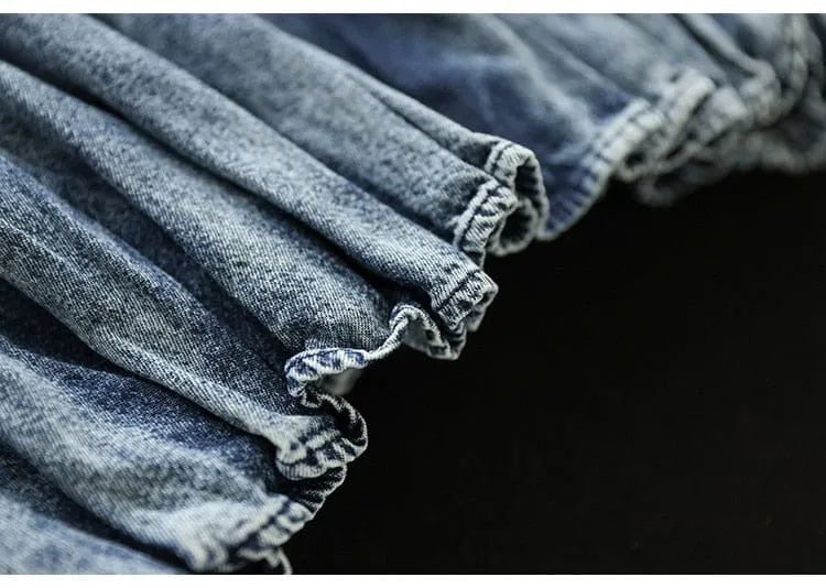 High Waist Vintage Denim Pants