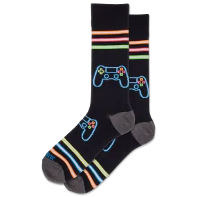 HOTSOX Men's Neon Gamer Crew Socks