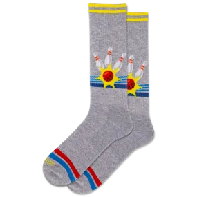 HOTSOX Men's Retro Bowling Crew Socks