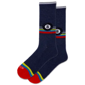 HOTSOX Men's Retro Eight Ball Crew Socks