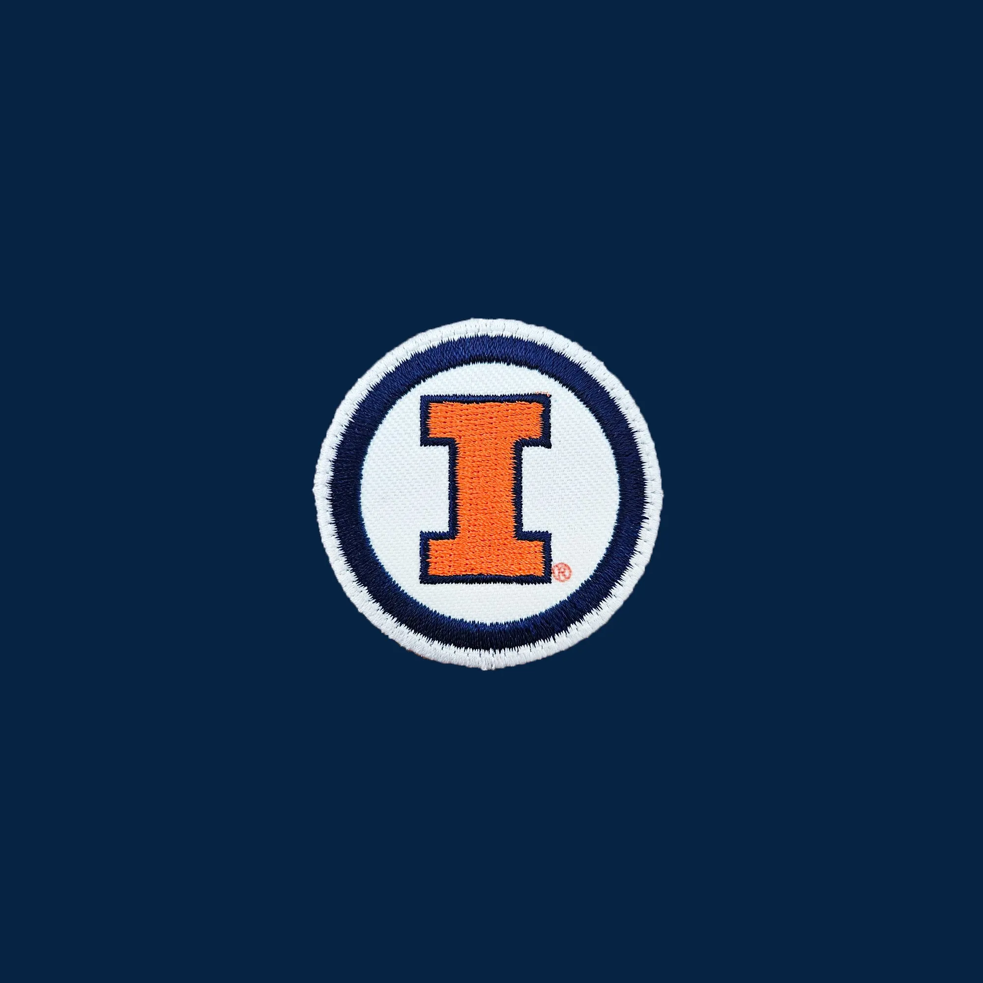 Illinois Circle Logo Patch Sweatpants - Navy