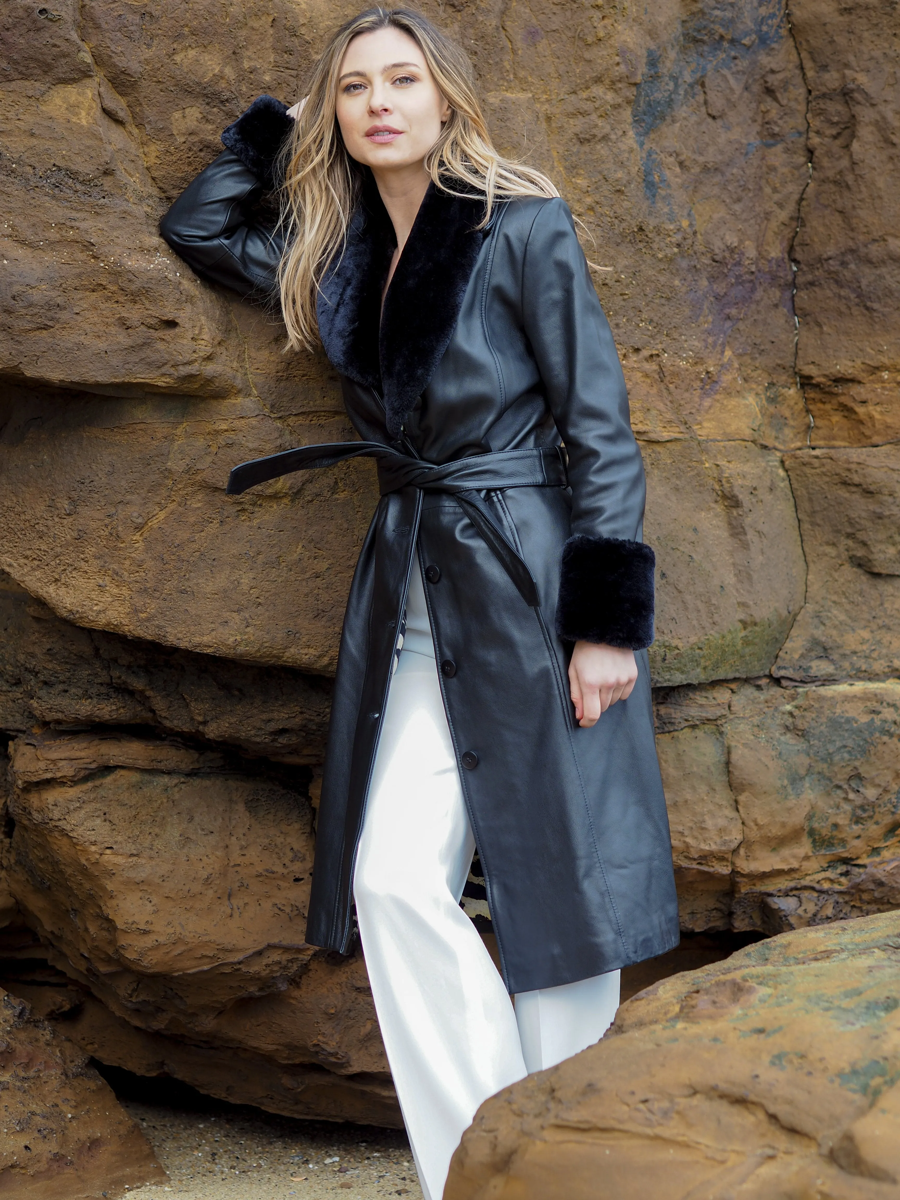 Janis Trench Coat | Black