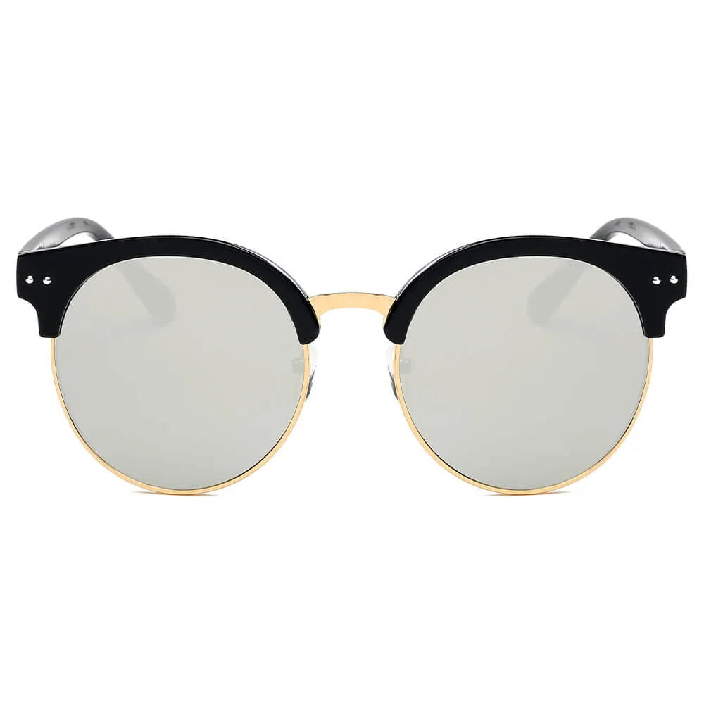 Jermyn - Retro Fashion Round Clubmaster Sunglasses