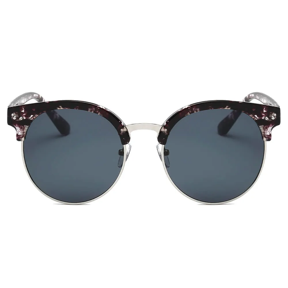 Jermyn - Retro Fashion Round Clubmaster Sunglasses