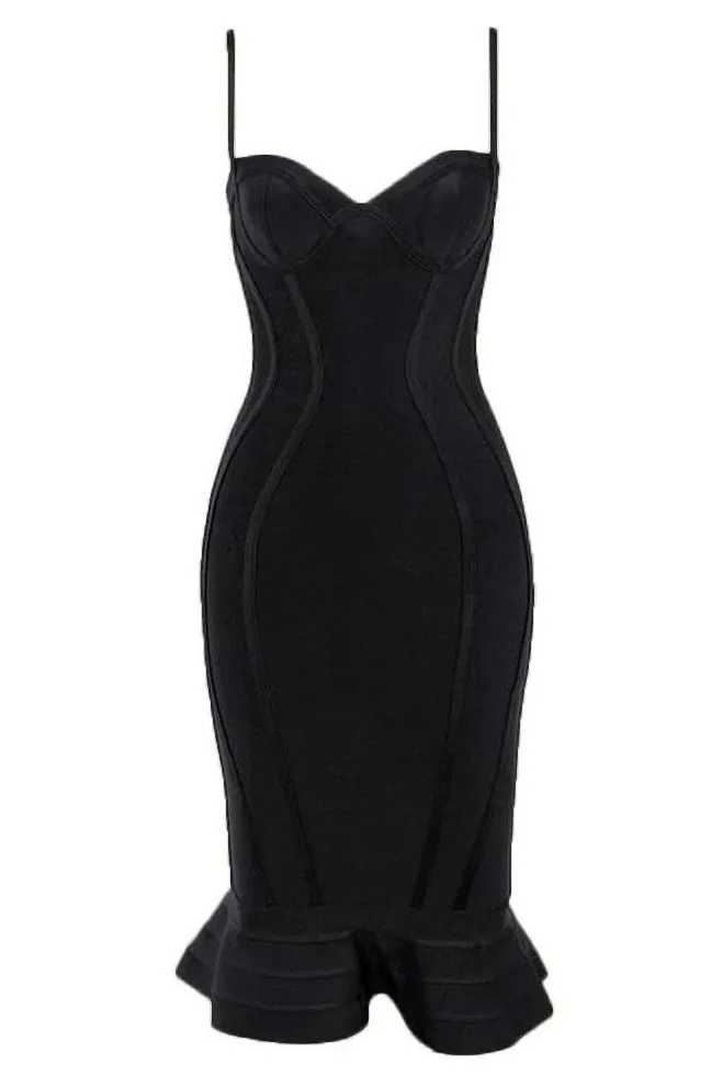 Joy Bandage Midi Dress - Classic Black