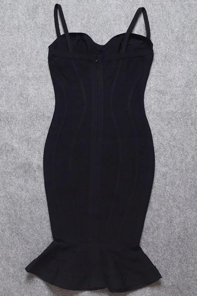 Joy Bandage Midi Dress - Classic Black