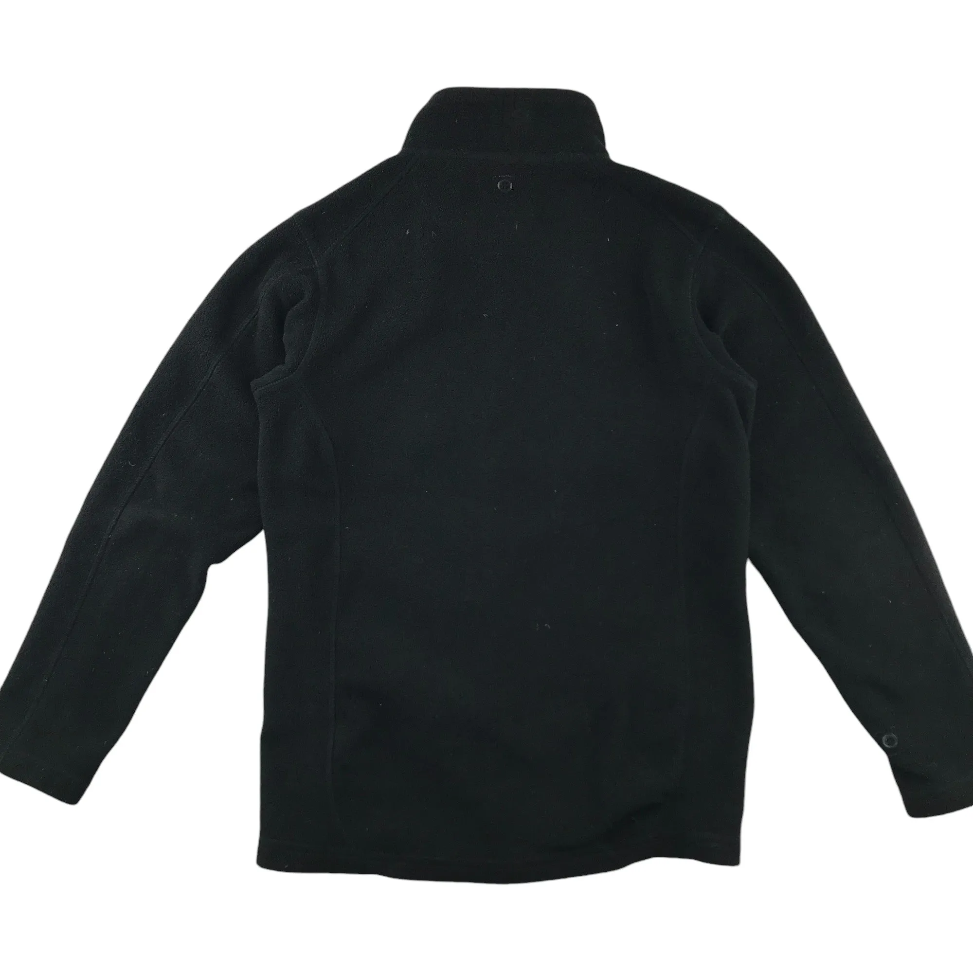 Karrimor fleece 12-13 years black plain full zipper long sleeve