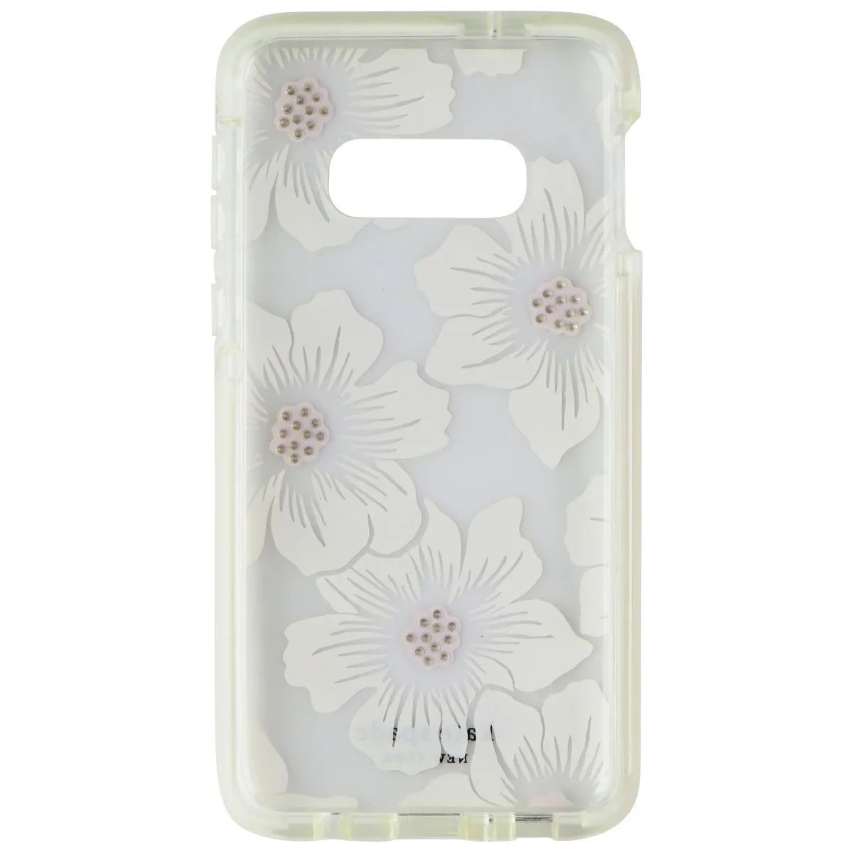 Kate Spade Defensive Hard Case for Galaxy S10e - Hollyhock Floral / Clear Cream