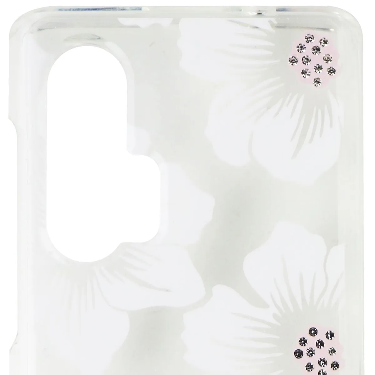 Kate Spade Hard Case for Motorola Edge  (2020) - Hollyhock Floral Clear/Cream