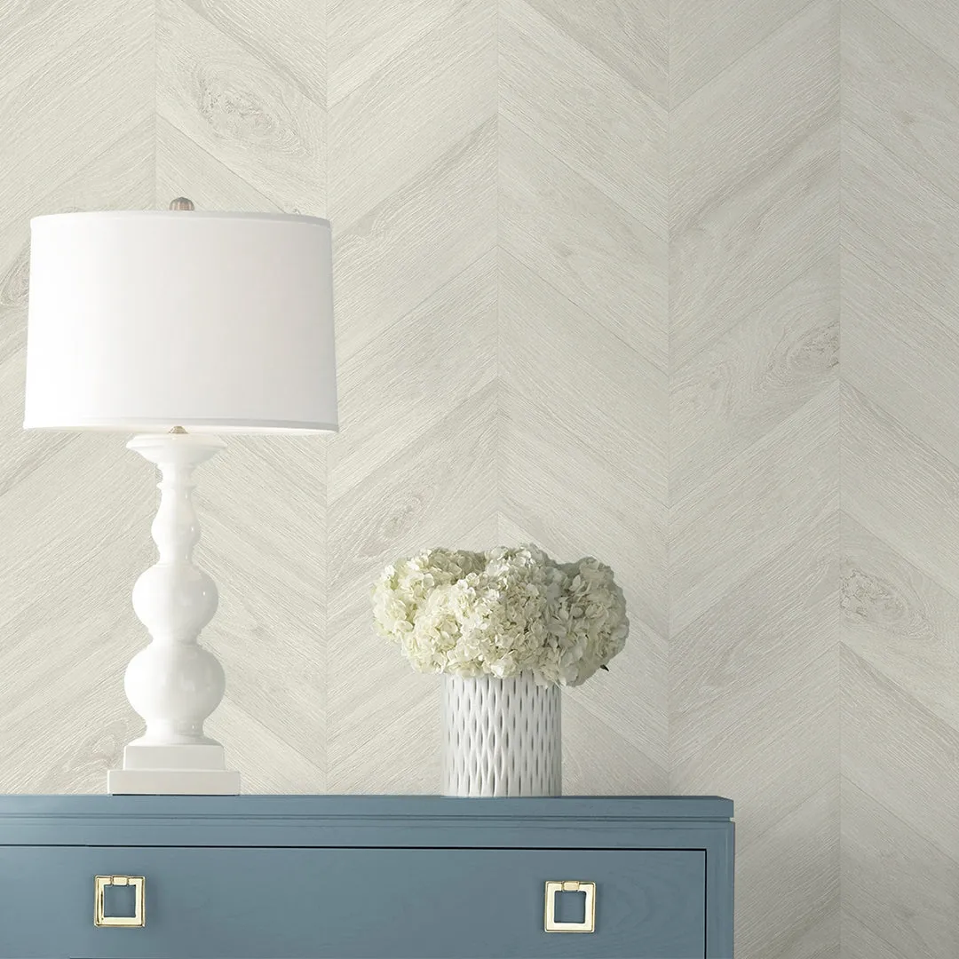 Keone Bay Chevron Coastal Haven Wallpaper