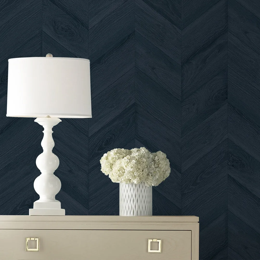 Keone Bay Chevron Coastal Haven Wallpaper