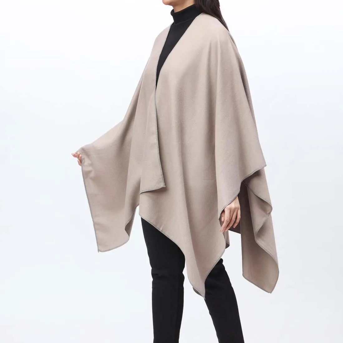 Khaki Cape Shawl PW9807