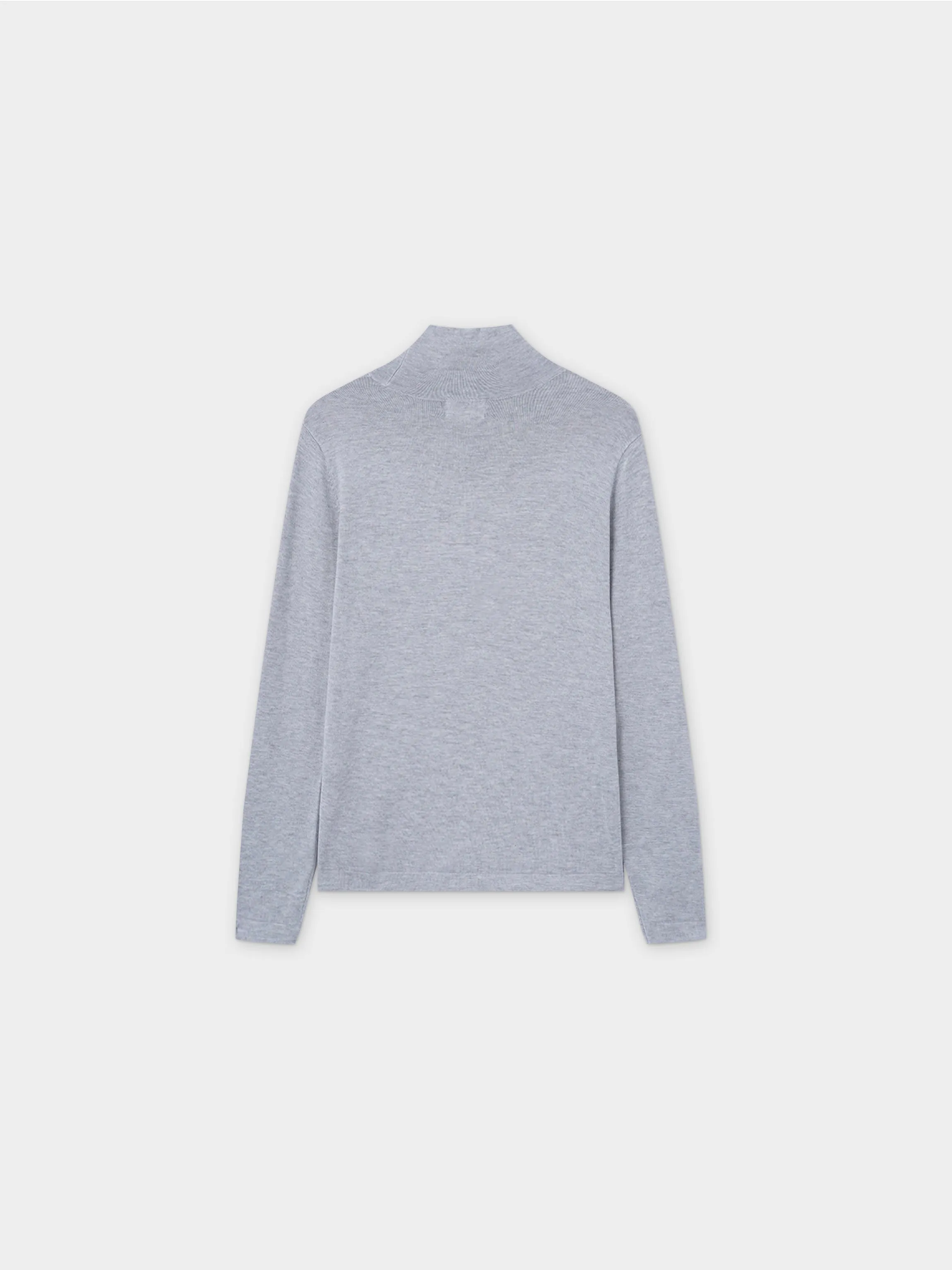 Knit Turtleneck-Light Grey