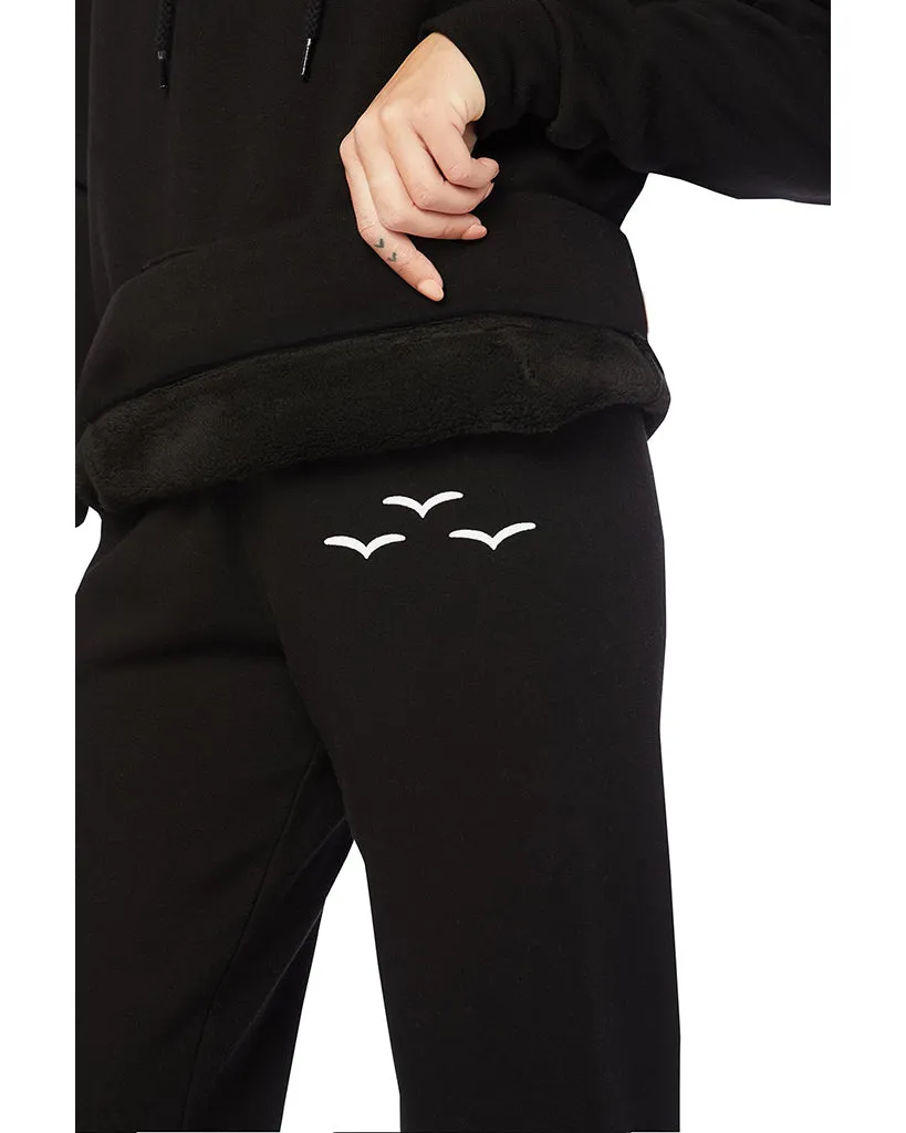 Lazypants Niki Ultra Soft Fleece Sweatpants  - Womens -  Black