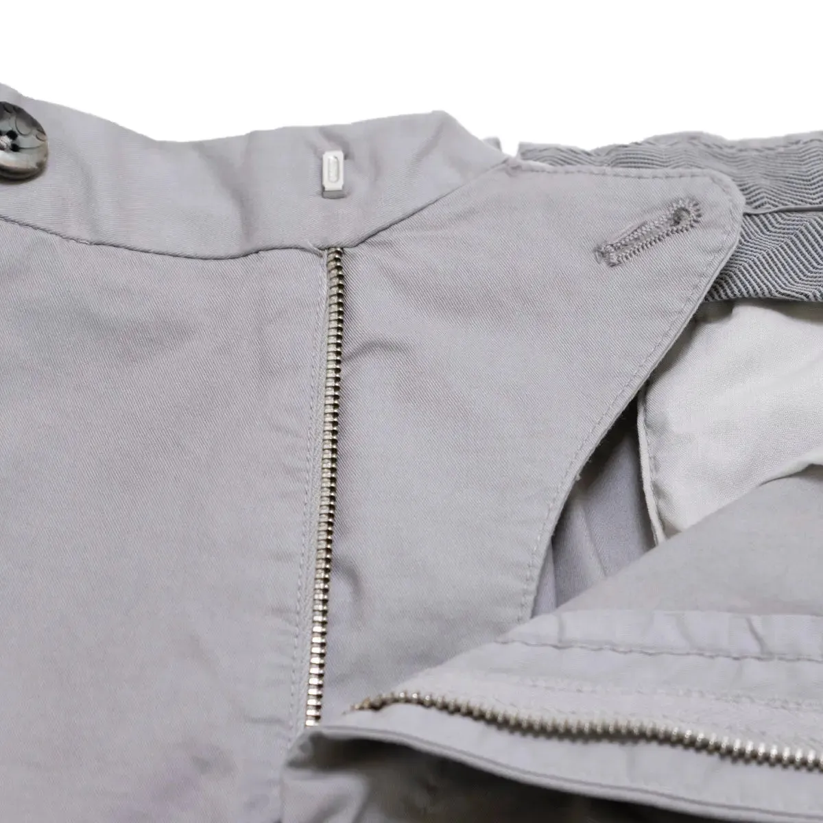 Light Grey Slim Fit Stretch Cotton Chino