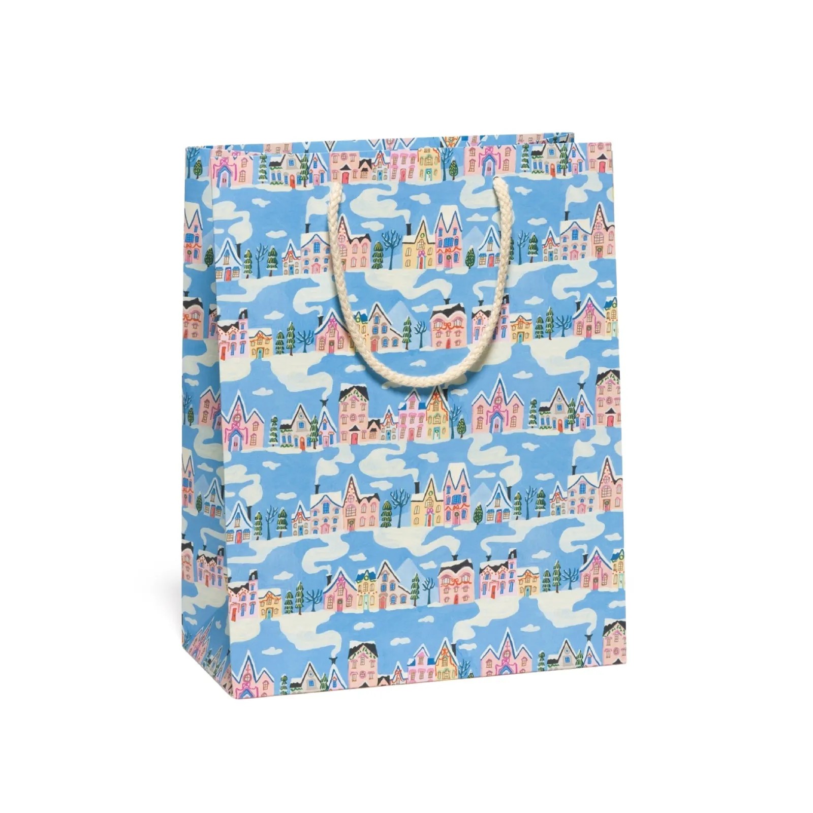 Little Pink Houses Large Holiday Gift Bag