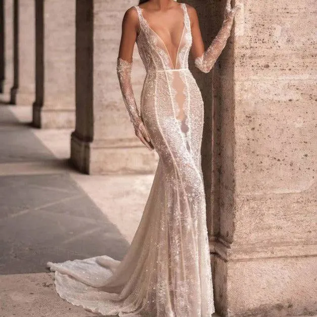 Livia Lace See Through Maxi Dress