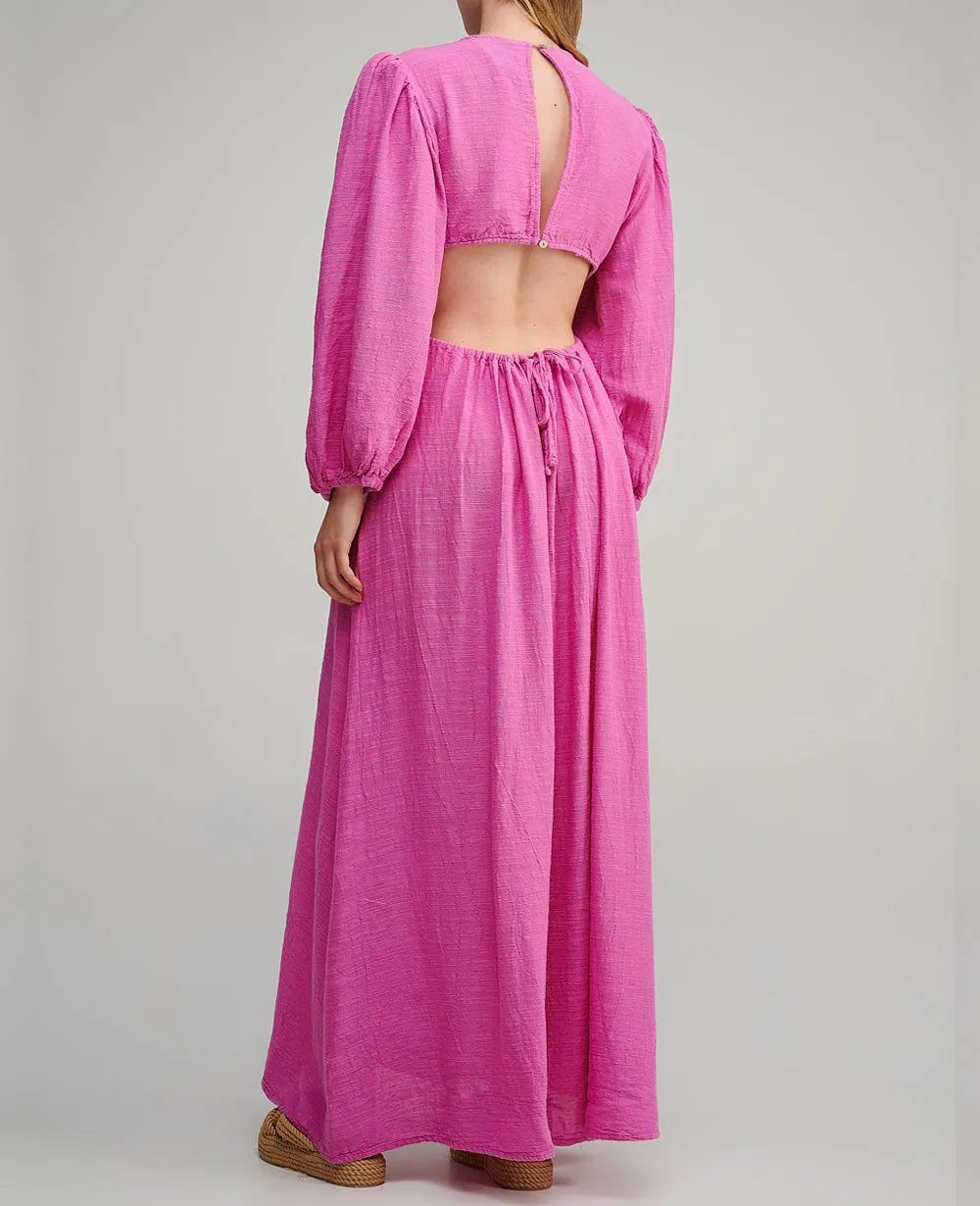 LONG DRESS WITH OPEN BACK "MALIA"